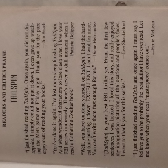 Softcover Book Tailspin written by Catherine Coulter FBI Thriller - Picture 4 of 5